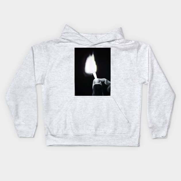 the flame Kids Hoodie by dylanshelmerdine